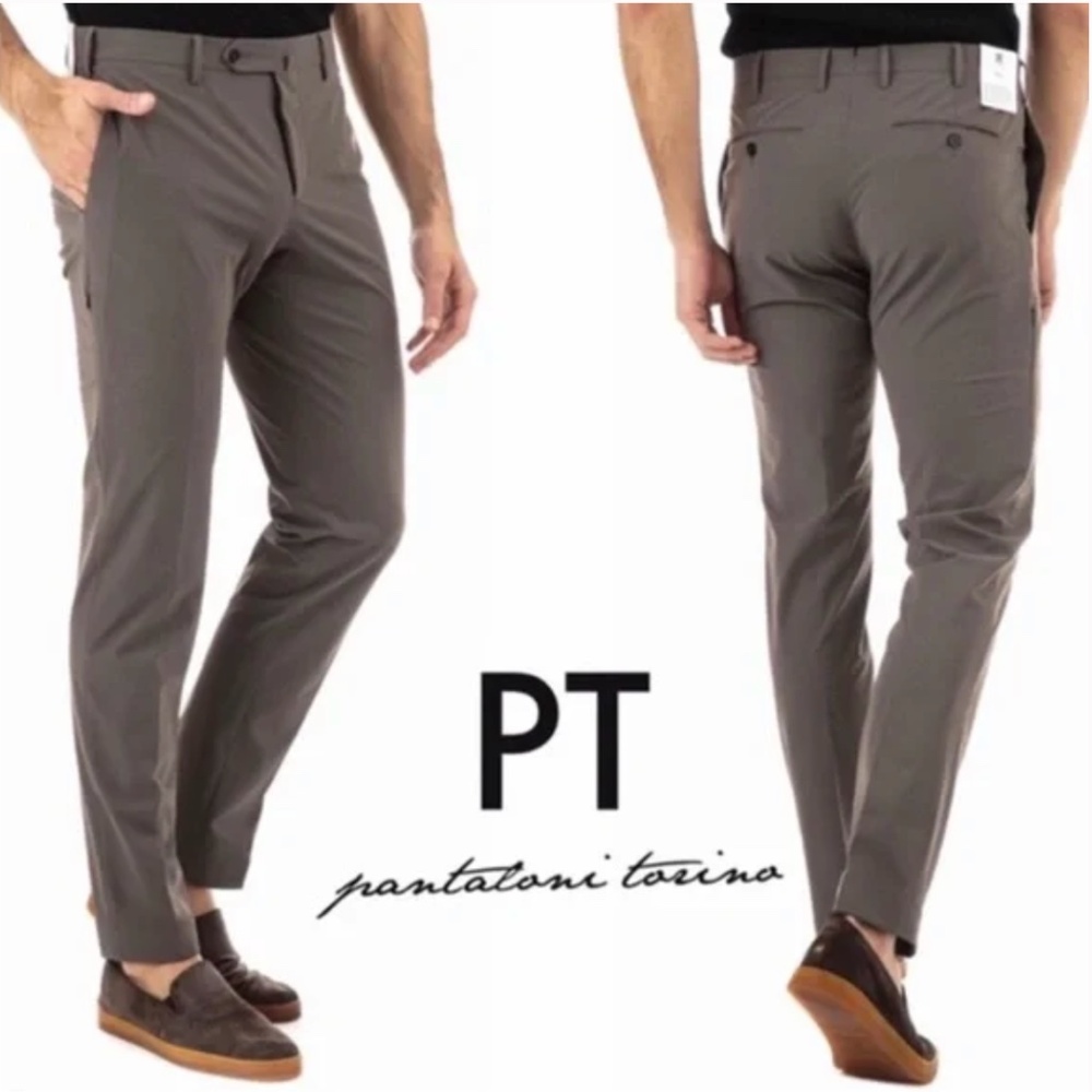 PT Torino Active Alpha Slim Kinetic Trousers Gray Size 32 (EU 48)